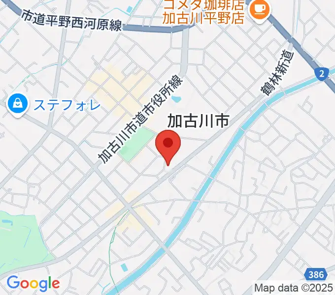 松風ギャラリーの地図