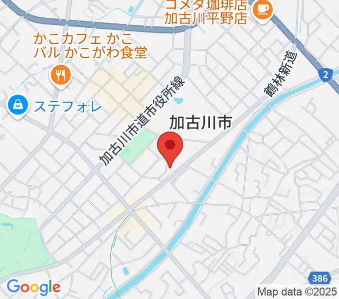 松風ギャラリーの地図