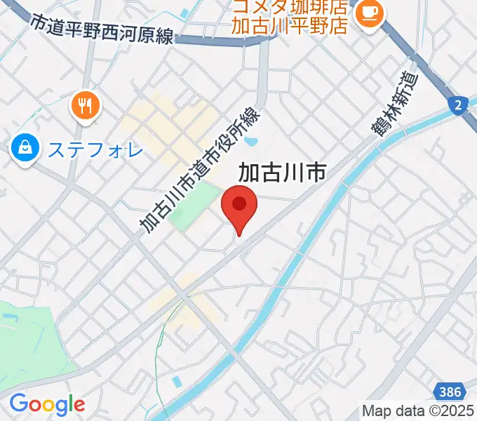 松風ギャラリーの地図