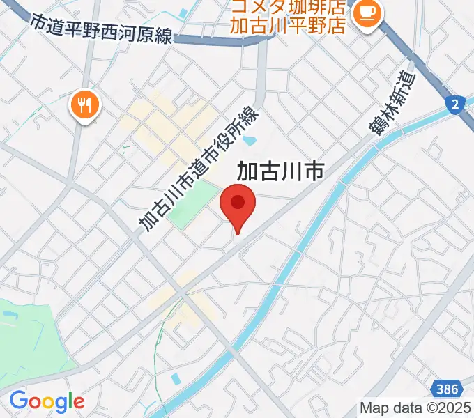 松風ギャラリーの地図