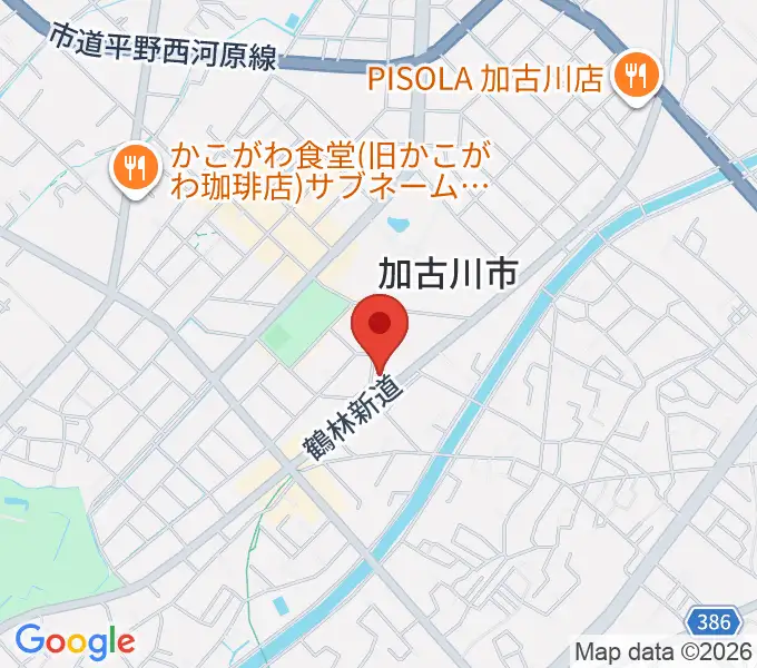 松風ギャラリーの地図