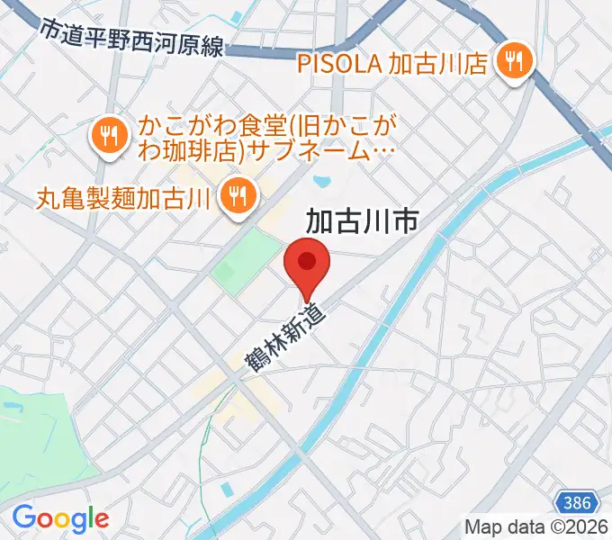 松風ギャラリーの地図