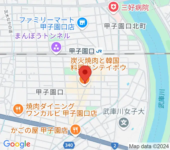 甲子園口アンクルジャムの地図