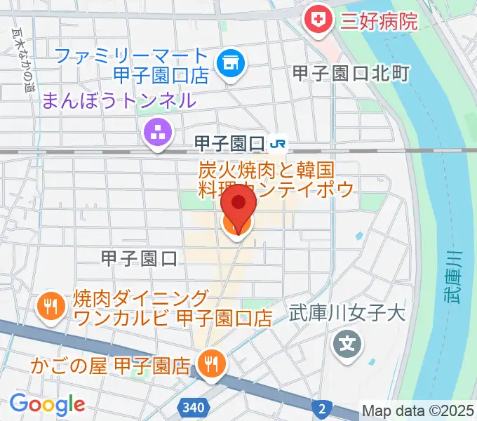 甲子園口アンクルジャムの地図