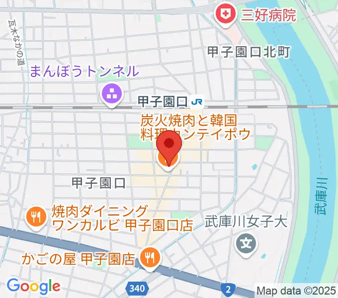 甲子園口アンクルジャムの地図