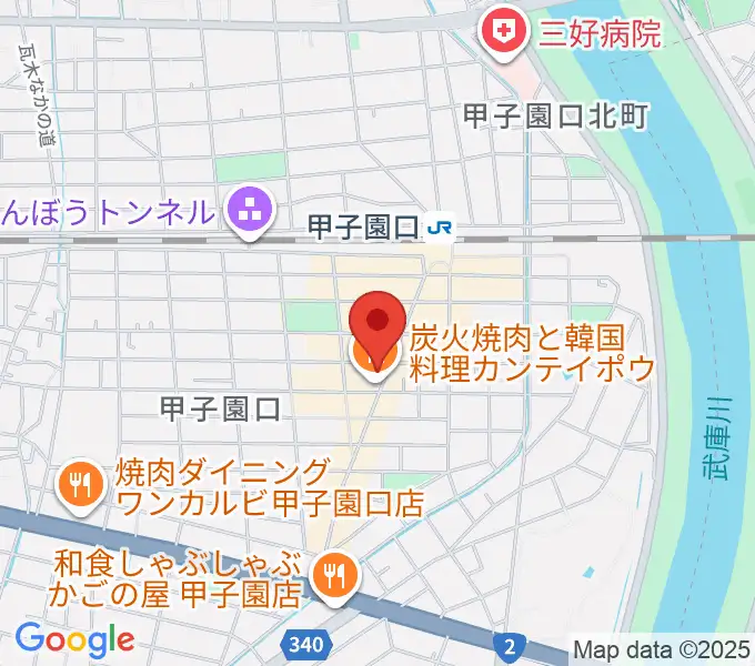 甲子園口アンクルジャムの地図