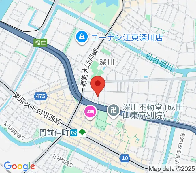 門前仲町シンフォニーサロンの地図