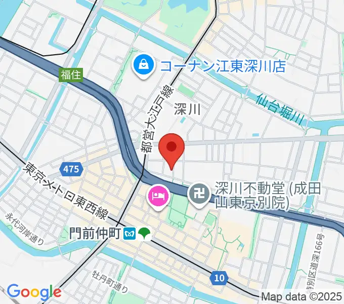 門前仲町シンフォニーサロンの地図