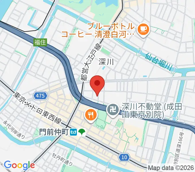 門前仲町シンフォニーサロンの地図