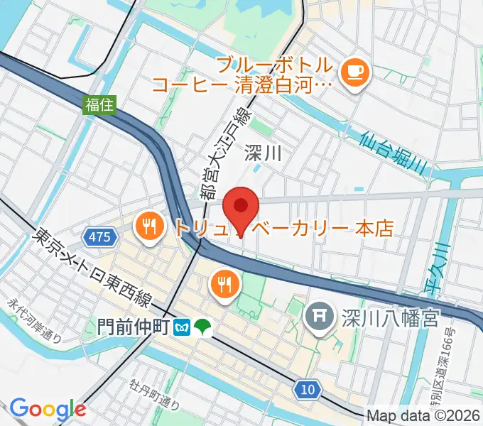 門前仲町シンフォニーサロンの地図