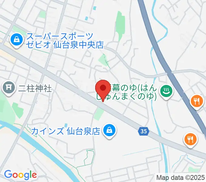 ピアノプラザ仙台の地図