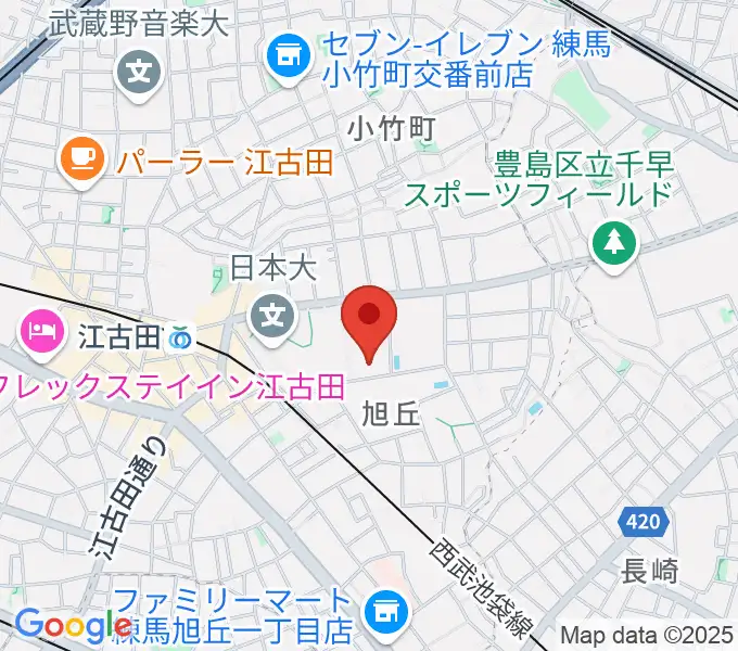 よしこの音楽室の地図