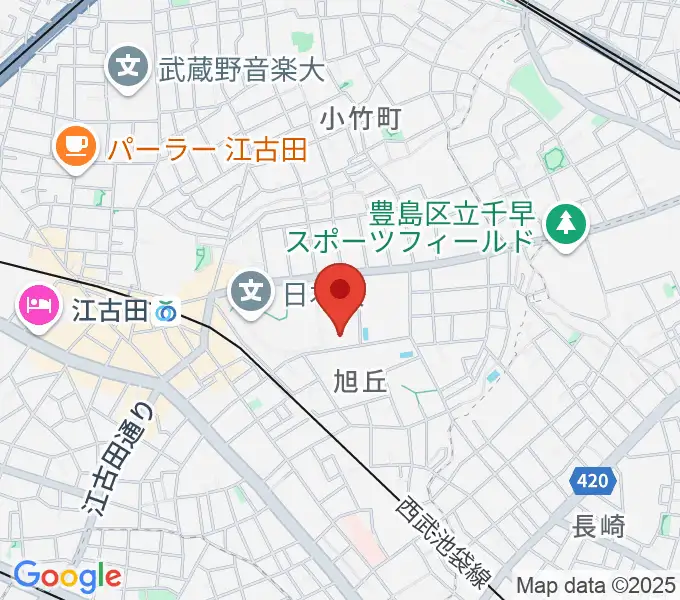 よしこの音楽室の地図