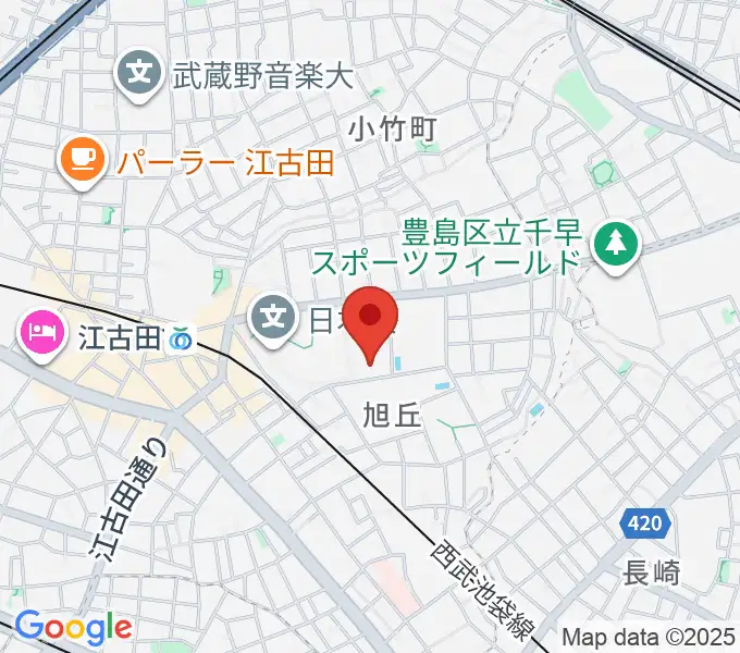 よしこの音楽室の地図