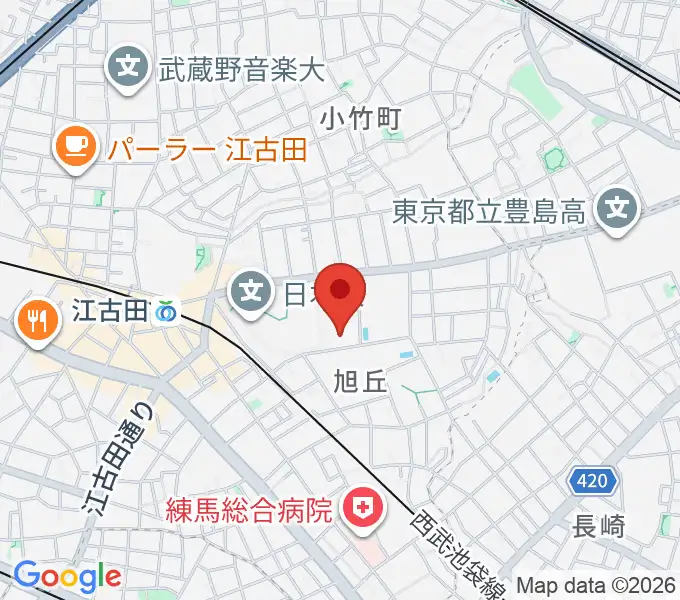 よしこの音楽室の地図