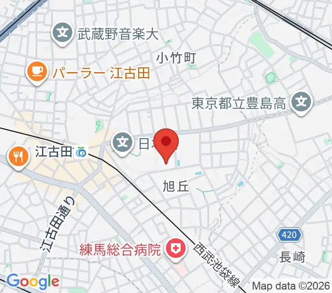 よしこの音楽室の地図