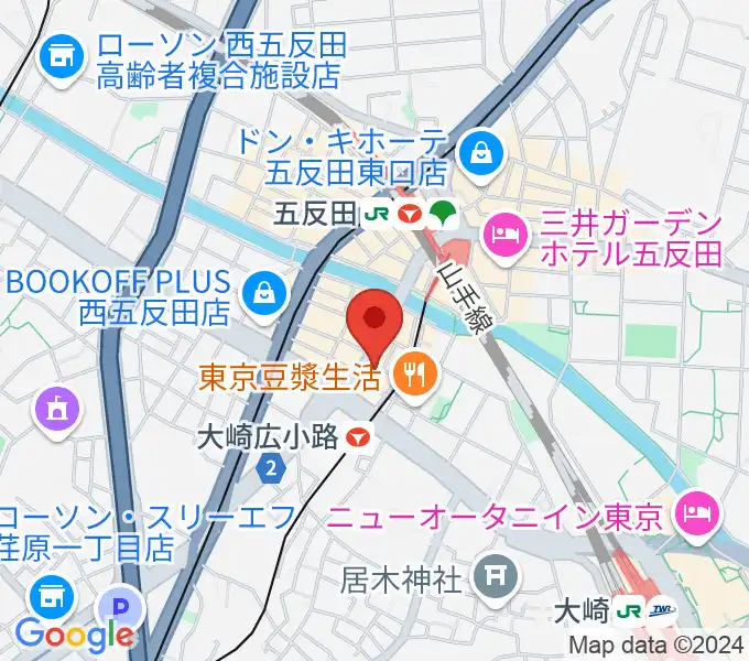 五反田ロッキーの地図