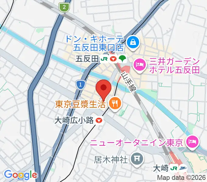 五反田ロッキーの地図