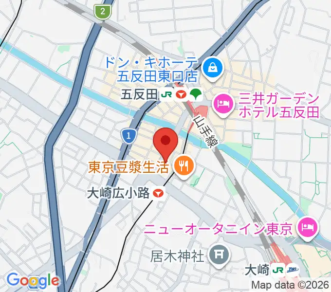 五反田ロッキーの地図