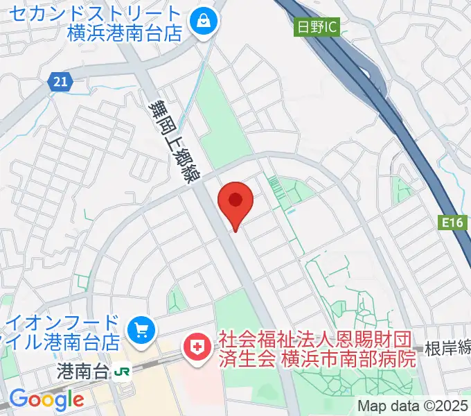 新堀ギター音楽院 港南台教室の地図