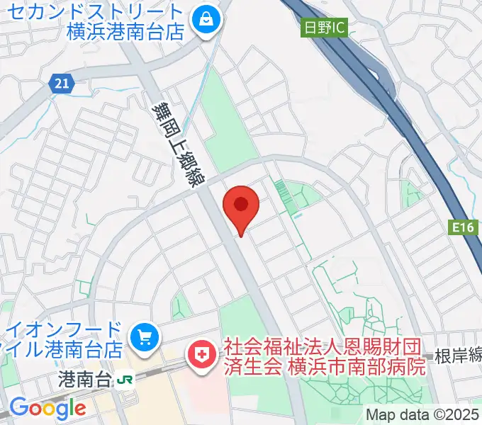 新堀ギター音楽院 港南台教室の地図