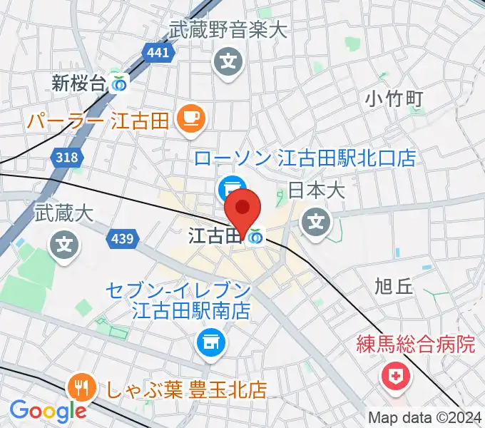 江古田BUDDYの地図