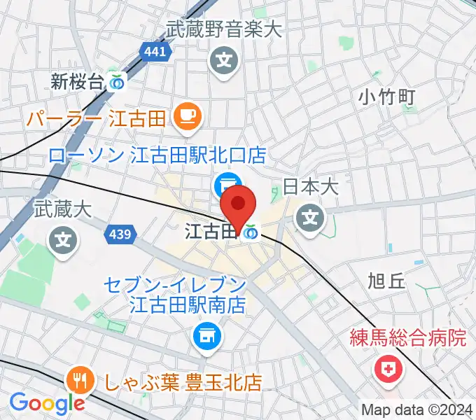 江古田BUDDYの地図