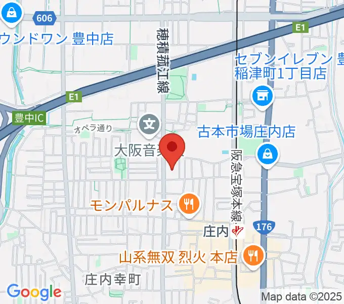 大阪音楽大学 ザ・カレッジ・オペラハウスの地図
