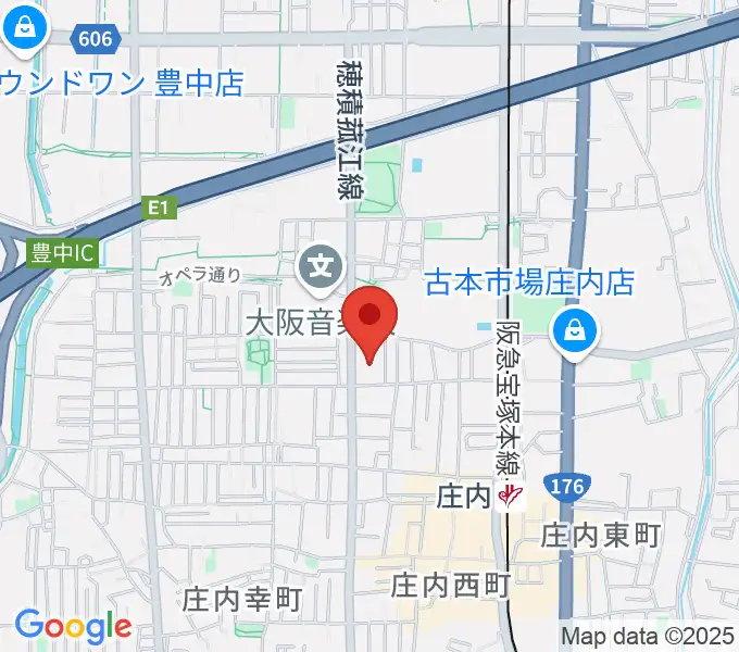 大阪音楽大学 ザ・カレッジ・オペラハウスの地図
