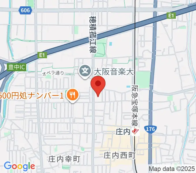 大阪音楽大学 ザ・カレッジ・オペラハウスの地図