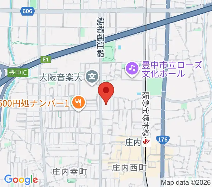 大阪音楽大学 ザ・カレッジ・オペラハウスの地図