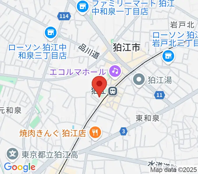 泉の森会館の地図