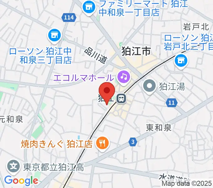 泉の森会館の地図