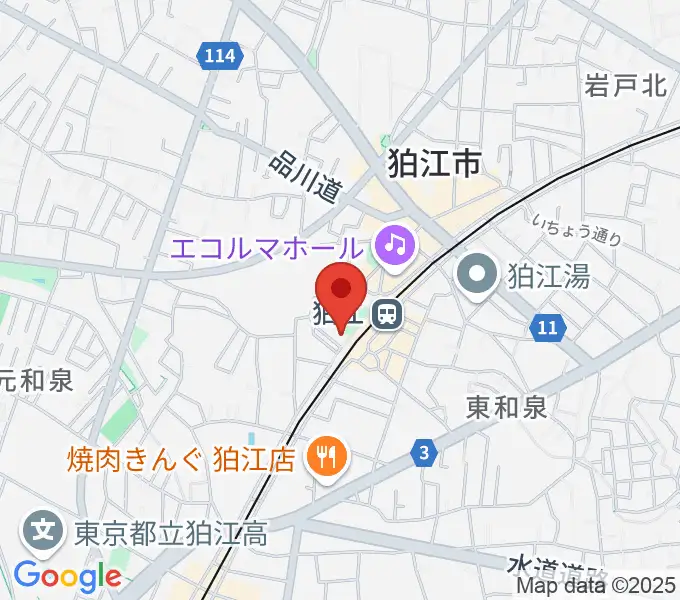 泉の森会館の地図