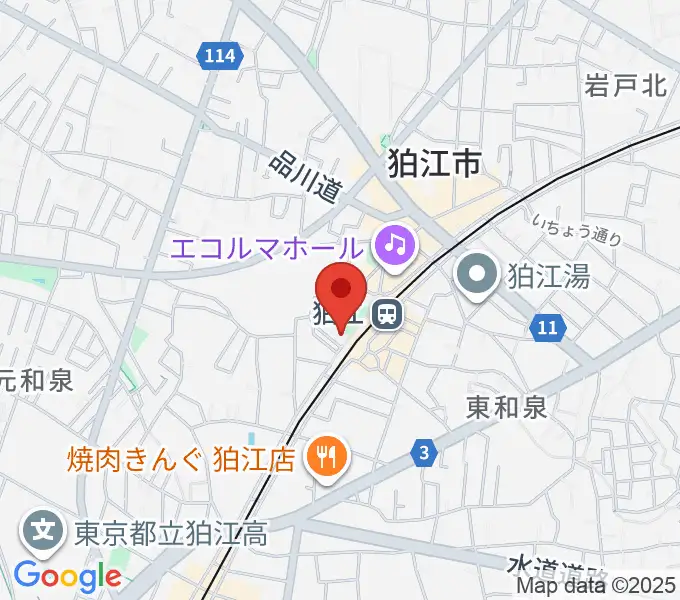 泉の森会館の地図