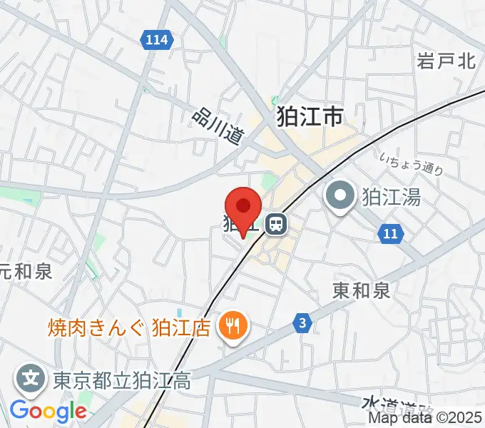泉の森会館の地図