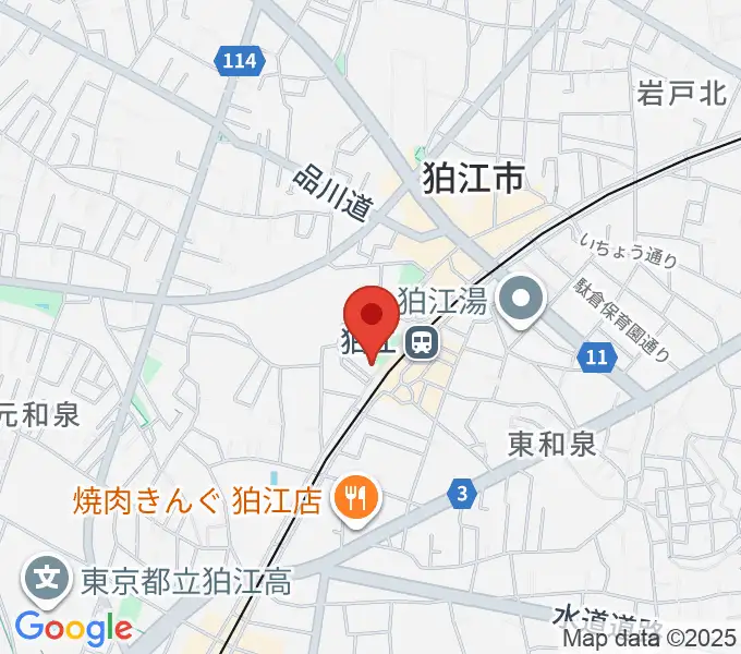 泉の森会館の地図