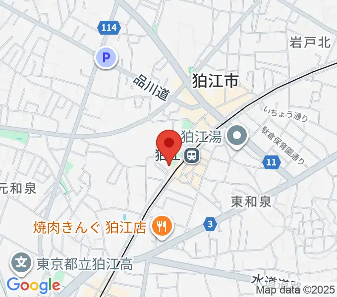 泉の森会館の地図