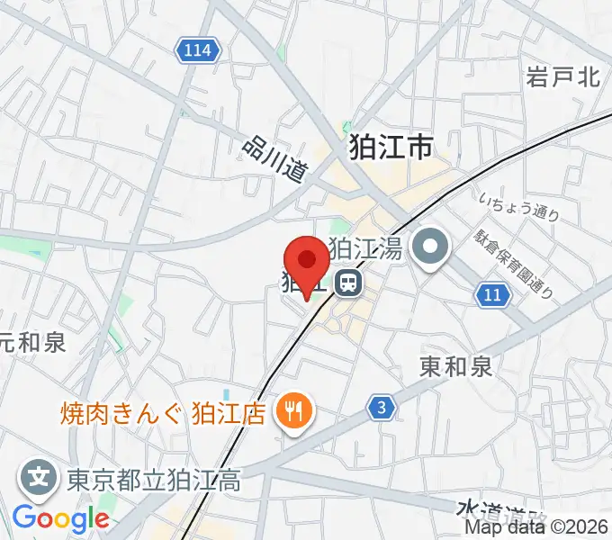 泉の森会館の地図