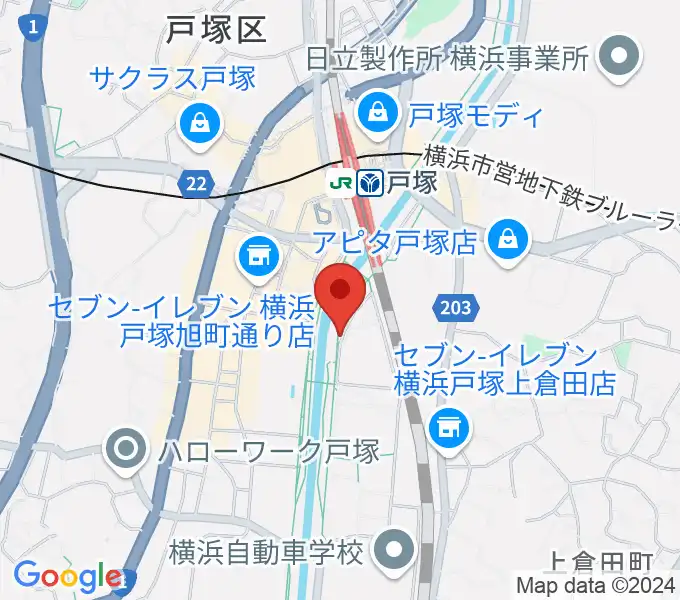 戸塚LOPOの地図