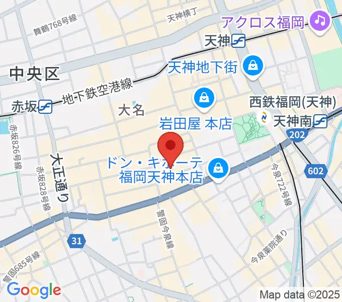 ティエンポ・ホールの地図
