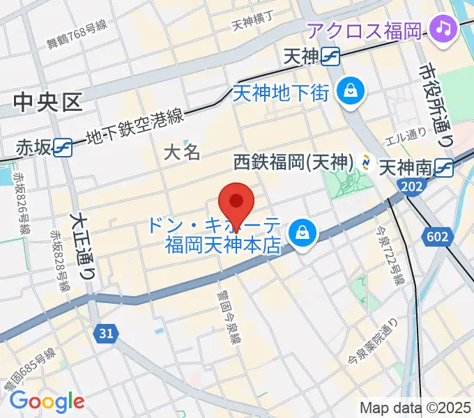 ティエンポ・ホールの地図