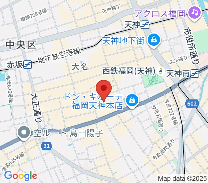 ティエンポ・ホールの地図