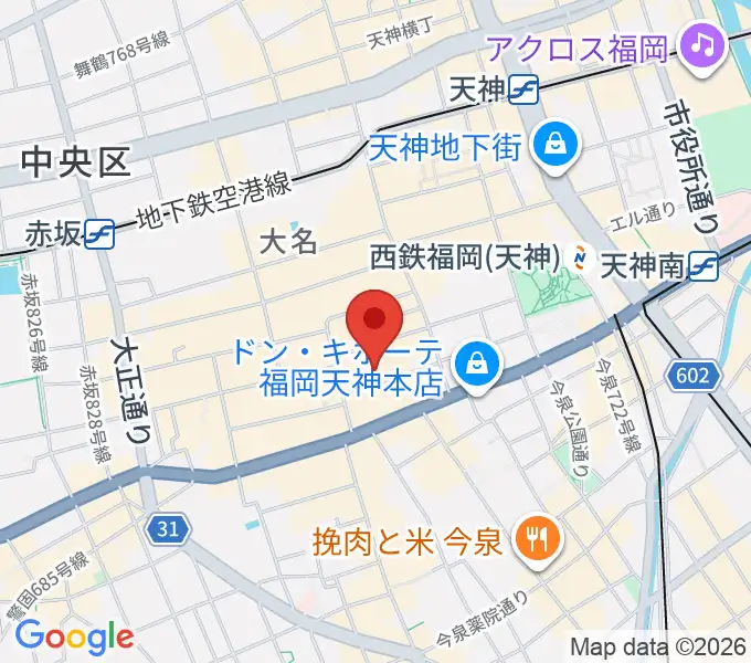 ティエンポ・ホールの地図