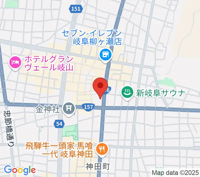 岐阜パノニカの地図