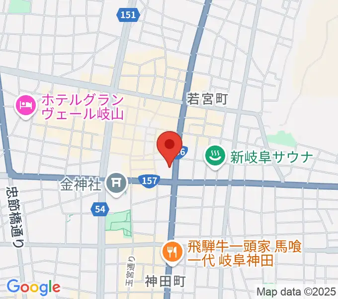 岐阜パノニカの地図