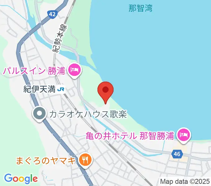 那智勝浦町体育文化会館の地図