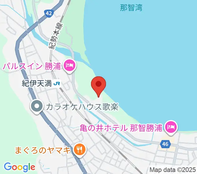 那智勝浦町体育文化会館の地図
