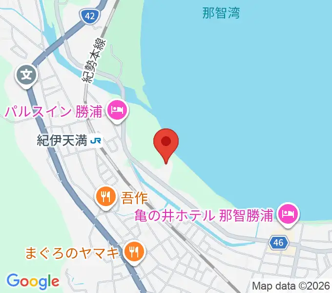 那智勝浦町体育文化会館の地図