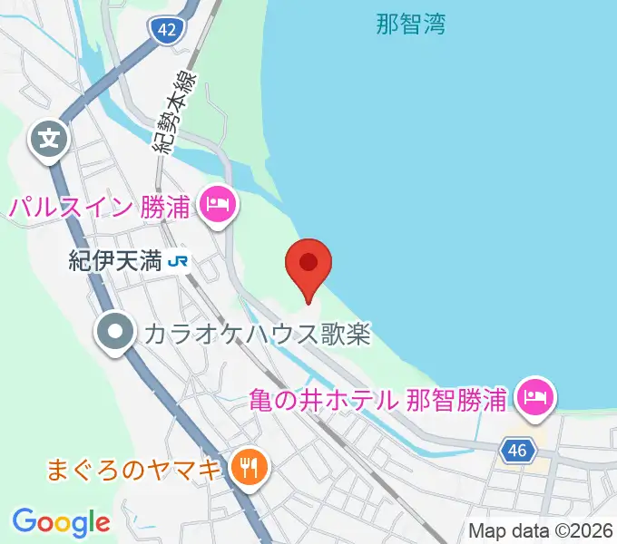 那智勝浦町体育文化会館の地図